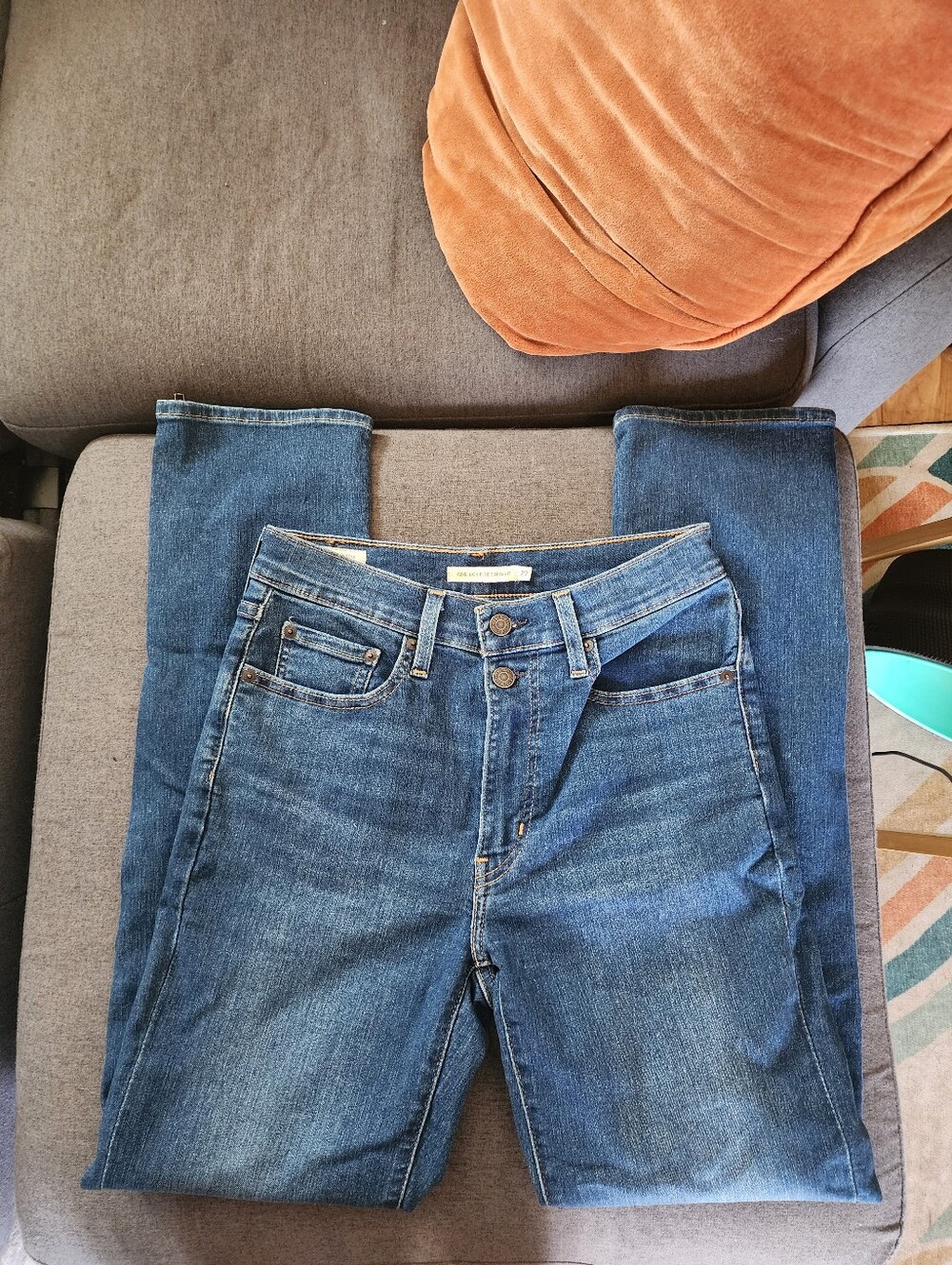 Levi's High Rise Straight Jeans